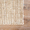 Jaipur Living Naturals Lucia Mayen NAL07 White/Tan Area Rug Corner Close UP Image