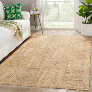 Jaipur Living Naturals Tobago Aaron NAT06 Tan Area Rug Lifestyle Image Feature