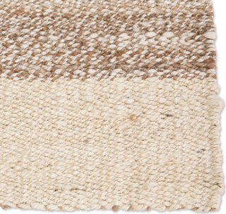 Jaipur Living Naturals Tobago Mallow NAT12 White/Tan Area Rug Corner Close Up Image