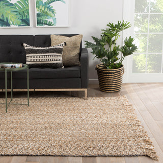 Jaipur Living Naturals Tobago Hoopes NAT13 Beige/Gray Area Rug Lifestyle Image Feature