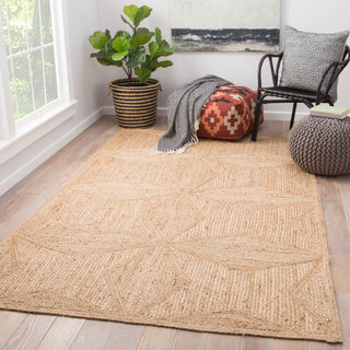 Jaipur Living Naturals Tobago Abel NAT23 Beige Area Rug Lifestyle Image Feature