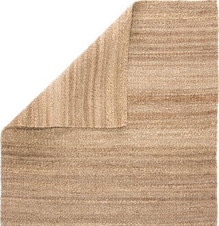 Jaipur Living Naturals Tobago Hilo NAT38 Tan Area Rug Folded Backing Image