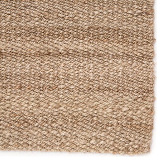 Jaipur Living Naturals Tobago Hilo NAT38 Tan Area Rug Close Up Corner Image