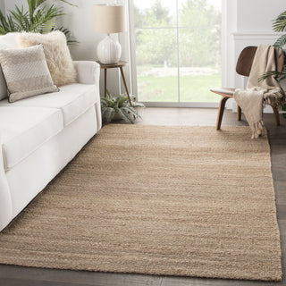 Jaipur Living Naturals Tobago Hilo NAT38 Tan Area Rug Lifestyle Image Feature