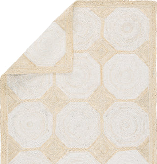 Jaipur Living Naturals Tobago Fiorita NAT43 Light Beige/White Area Rug Backing Image