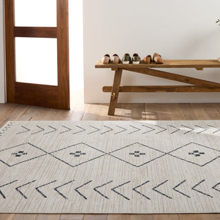 Jaipur Living Nadine Taos NDN01 Cream/Dark Slate Area Rug by Vibe Collection Image