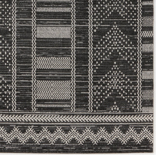 Jaipur Living Nadine Mateo NDN02 Black/Light Gray Area Rug by Vibe Detail Image