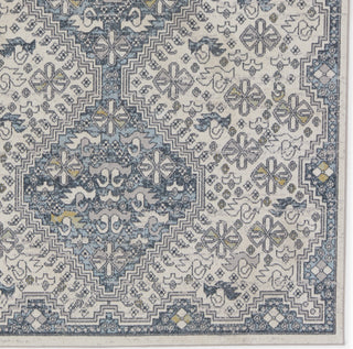 Jaipur Living Nadine Yucca NDN06 Cream/Blue Area Rug by Vibe Detail Image