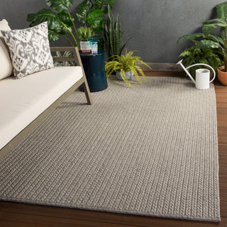 Jaipur Living Nirvana Premium Iver NIP01 Gray Area Rug Lifestyle Image Feature