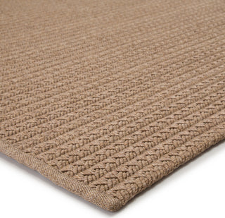 Jaipur Living Nirvana Premium Iver NIP03 Tan Area Rug Corner Close Up Image