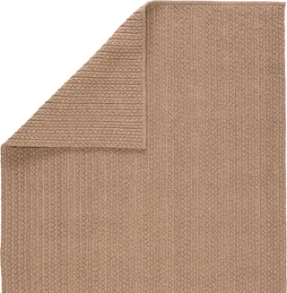 Jaipur Living Nirvana Premium Iver NIP03 Tan Area Rug Folded Backing Image