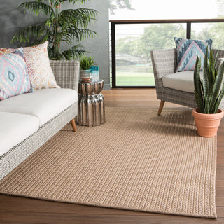 Jaipur Living Nirvana Premium Iver NIP03 Tan Area Rug Lifestyle Image Feature