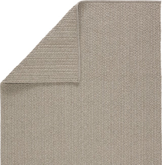 Jaipur Living Nirvana Premium Iver NIP05 Light Gray Area Rug Folded Backing Image