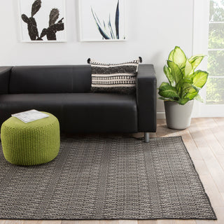 Jaipur Living Nirvana Crover NIR01 Black/Gray Area Rug Lifestyle Image Feature