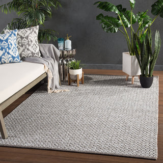 Jaipur Living Nirvana Foster NIR02 Gray/White Area Rug Lifestyle Image Feature