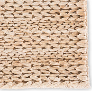 Jaipur Living Naturals Monaco Poncy NLM02 Tan Area Rug- Close Up