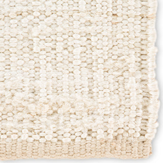 Jaipur Living Naturals Monaco Anthro NLM07 Cream Area Rug Corner Close Up Image