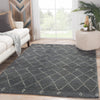 Jaipur Living Nostalgia Casablanca NS03 Gray/White Area Rug Lifestyle Image Feature