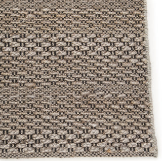 Jaipur Living Naturals Bermuda Ipsa NTB01 Taupe/Black Area Rug Corner Close Up Image