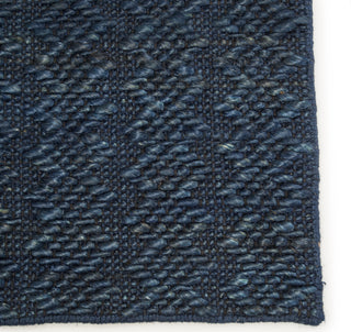 Jaipur Living Naturals Bermuda Devyn NTB02 Blue Area Rug Corner Close Up Image