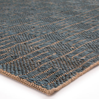 Jaipur Living Naturals Bermuda Lindo NTB04 Beige/Blue Area Rug Corner Image