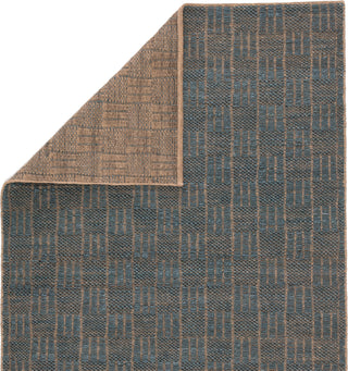 Jaipur Living Naturals Bermuda Lindo NTB04 Beige/Blue Area Rug Folded Backing Image