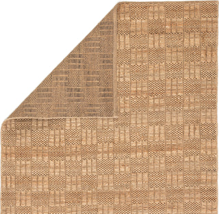 Jaipur Living Naturals Bermuda Lindo NTB05 Tan/Black Area Rug Folded Backing Image