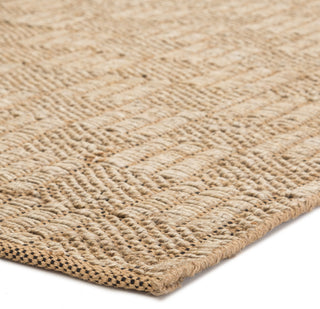 Jaipur Living Naturals Bermuda Lindo NTB06 Beige/Black Area Rug Corner Image