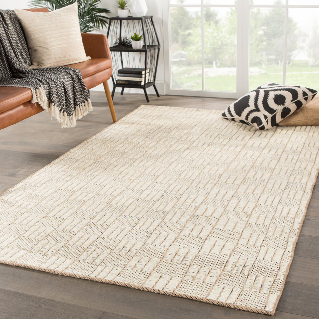 Jaipur Living Naturals Bermuda Lindo NTB07 White/Beige Area Rug Lifestyle Image Feature