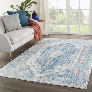 Jaipur Living Ostara Mally OST04 Blue/Gray Area Rug Lifestyle Image Feature