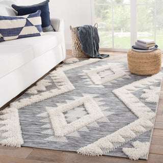 Jaipur Living Parades Makaya PAD02 Gray/Cream Area Rug Lifestyle Image Feature