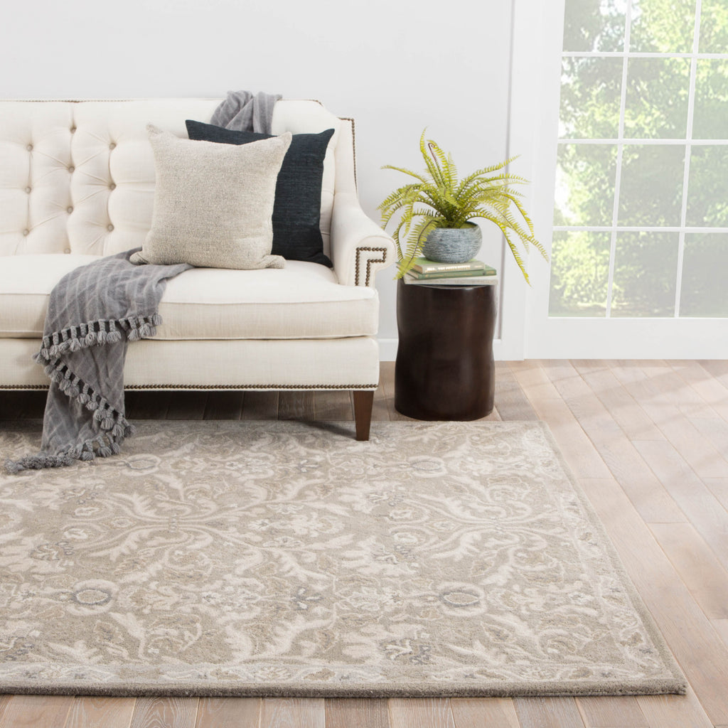 Jaipur Living Poeme Corsica PM121 Gray Area Rug Lifestyle Image Feature