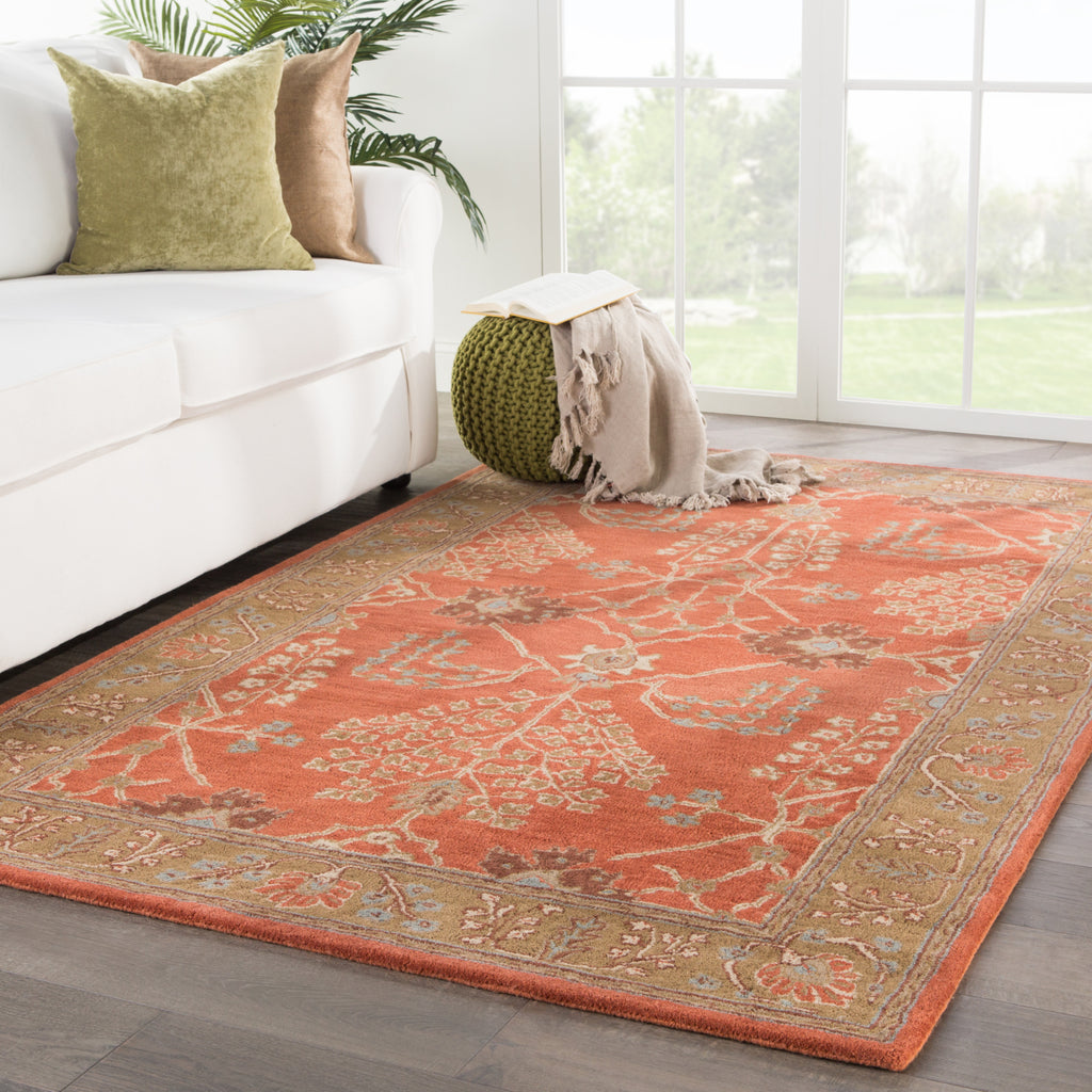 Jaipur Living Poeme Chambery PM51 Orange/Brown Area Rug Lifestyle Image Feature