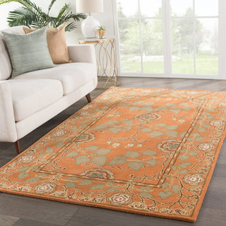 Jaipur Living Poeme Rodez PM57 Orange/Taupe Area Rug Lifestyle Image Feature