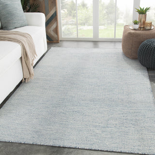 Jaipur Living Poise Glace POE05 Light Blue/Ivory Area Rug Lifestyle Image Feature