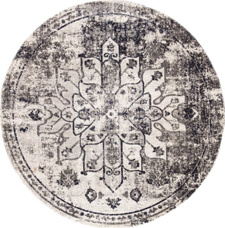 Jaipur Living Polaris Isolde POL07 Gray/Ivory Area Rug Round Rug Image