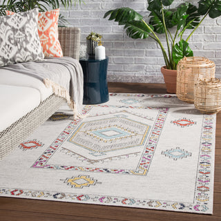 Jaipur Living Polaris Tov POL10 Light Gray/Multicolor Area Rug Lifestyle Image Feature