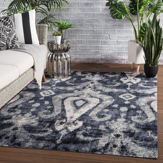 Jaipur Living Polaris Zenith POL13 Black/Blue Area Rug Lifestyle Image Feature