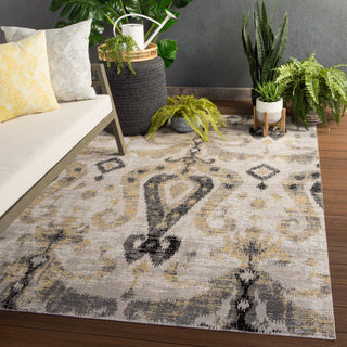 Jaipur Living Polaris Zenith POL14 Gray/Yellow Area Rug Lifestyle Image Feature