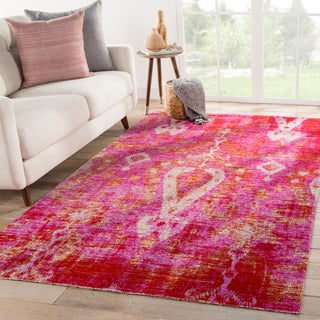 Jaipur Living Polaris Zenith POL16 Pink/Orange Area Rug Lifestyle Image Feature