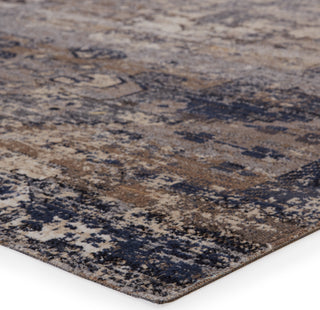 Jaipur Living Polaris Belfast POL25 Taupe/Dark Blue Area Rug Corner Image