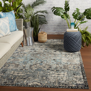 Jaipur Living Polaris Ansilar POL26 Blue/Gray Area Rug Lifestyle Image Feature