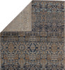 Jaipur Living Polaris Belfast POL25 Taupe/Dark Blue Area Rug Folded Backing Image
