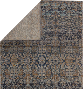 Jaipur Living Polaris Belfast POL25 Taupe/Dark Blue Area Rug Folded Backing Image