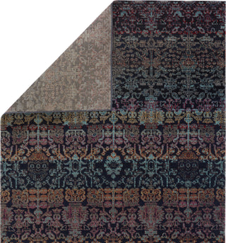 Jaipur Living Polaris Bodega POL35 Dark Blue/Multicolor Area Rug Folded Backing Image