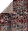 Jaipur Living Polaris Fayette POL38 Dark Blue/Red Area Rug Folded Backing Image