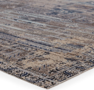 Jaipur Living Polaris Cicero POL41 Taupe/Blue Area Rug Corner Image