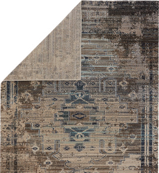 Jaipur Living Polaris Cicero POL41 Taupe/Blue Area Rug Folded Backing Image