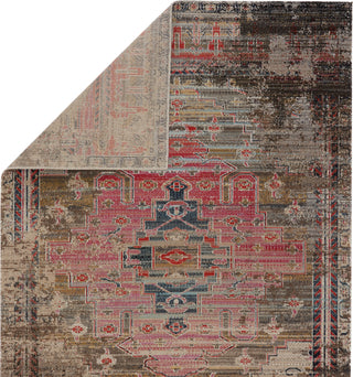 Jaipur Living Polaris Cicero POL43 Pink/Taupe Area Rug Folded Backing Image