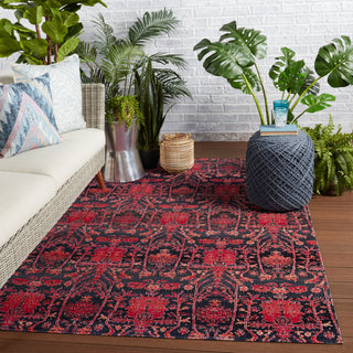 Jaipur Living Polaris Genesee POL45 Red/Blue Area Rug Lifestyle Image Feature